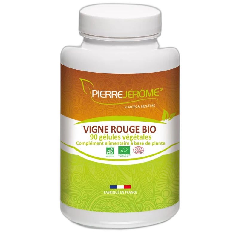 Pierre Jérôme Vigne Rouge Bio - 90 gélules végétales
