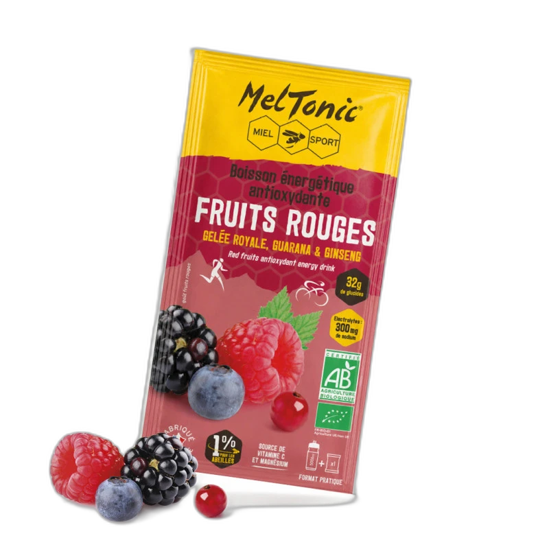 Meltonic Sachets boisson énergétique Bio Fruits rouges