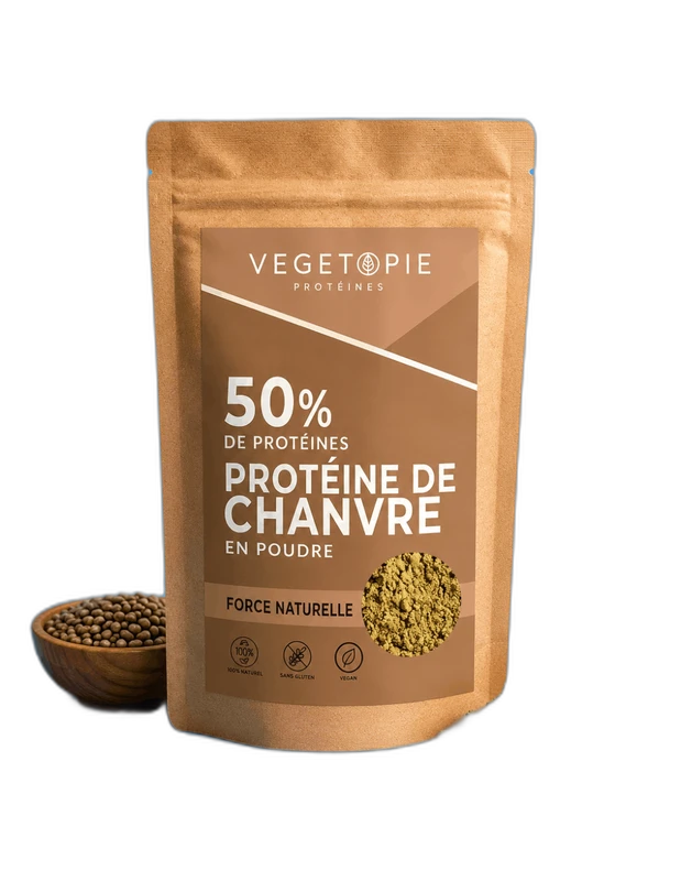 Vegetopie Protéine de Chanvre Bio 50%