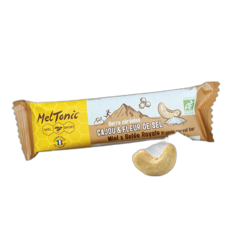 Meltonic Barre céréales bio Cajou et fleur de Sel