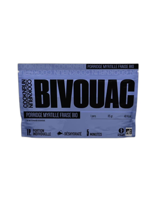 Cooknrun Porridge Myrtille Bio