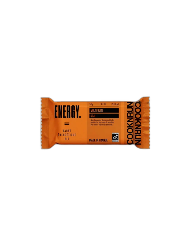 Cooknrun Barre Énergétique Multifruits Goji Bio