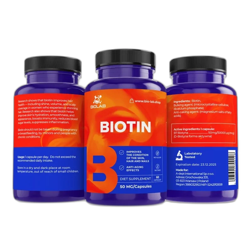 Biolab Biotine 50 mg, 60 capsules
