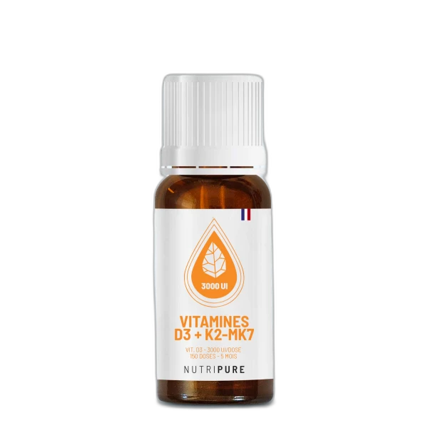 Nutripure Vitamine D3 K2-MK7 3000 UI