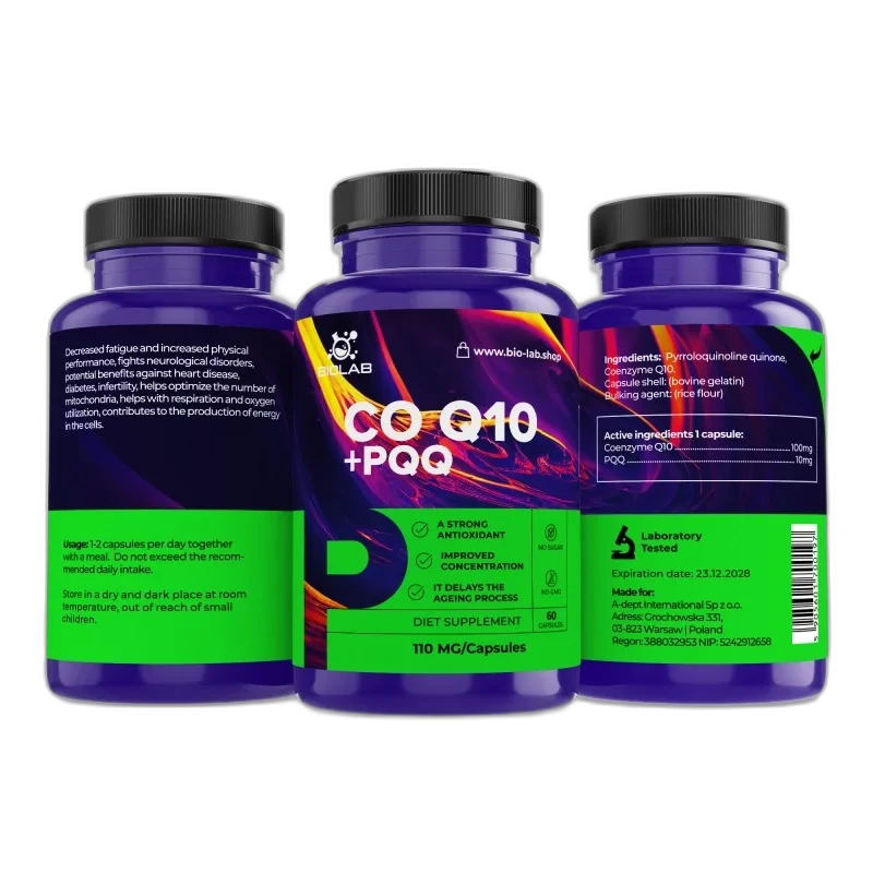 Biolab Coenzyme Q10 + PQQ 110 mg, 60 capsules