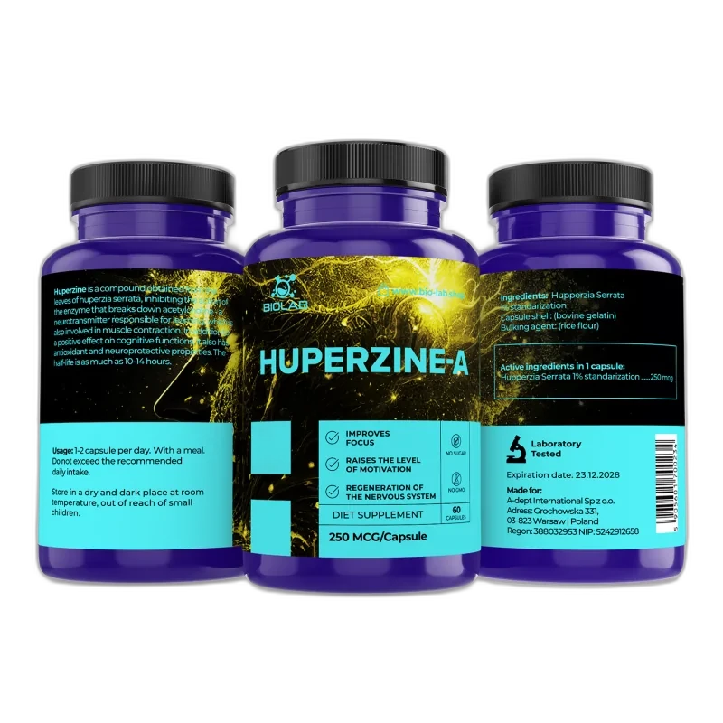 Biolab Huperzine A, standardisation 1 % 250 mcg, 60 capsules