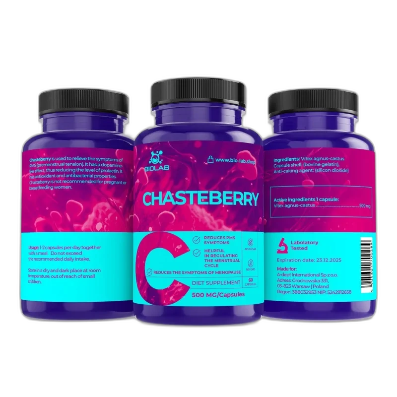 Biolab Gattilier 500 mg, 60 capsules