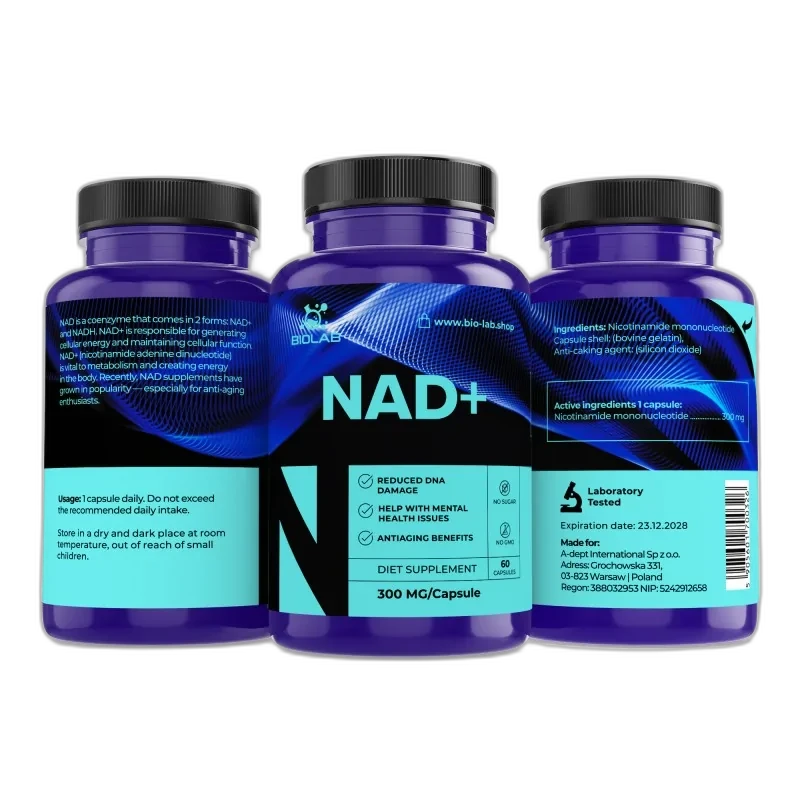 Biolab NAD+ 300 mg, 60 capsules