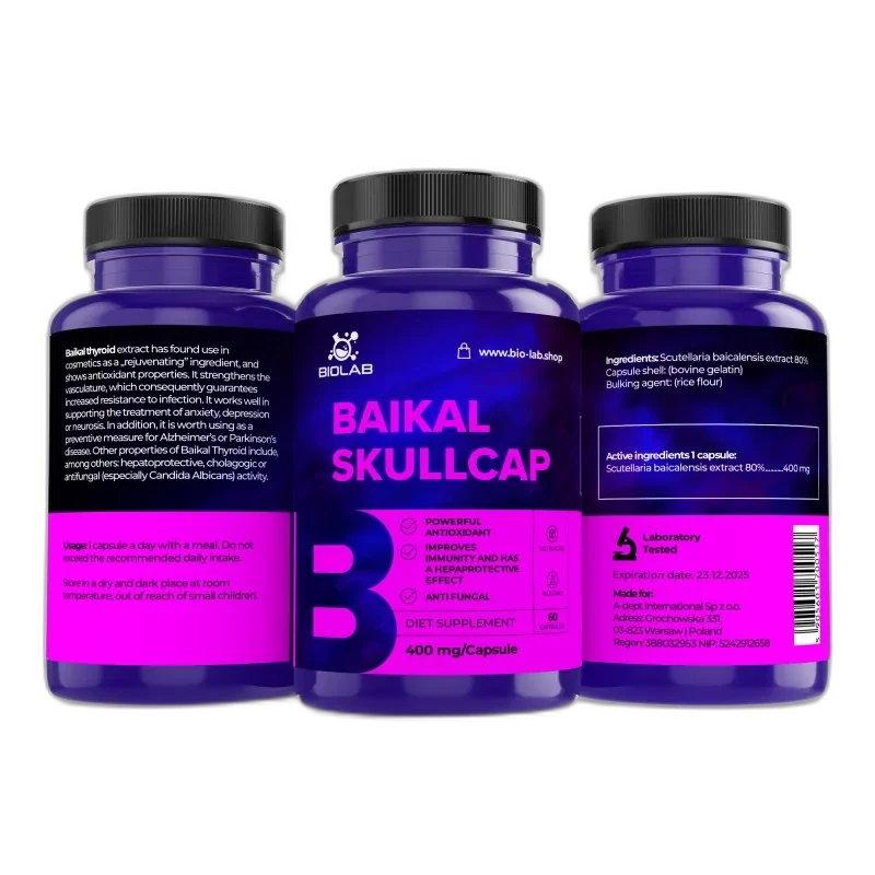 Biolab Scutellaria baicalensis 400 mg, 60 capsules