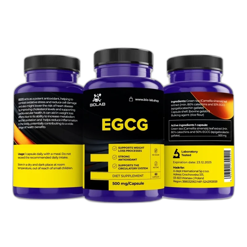 Biolab EGCG 500 mg, 60 capsules