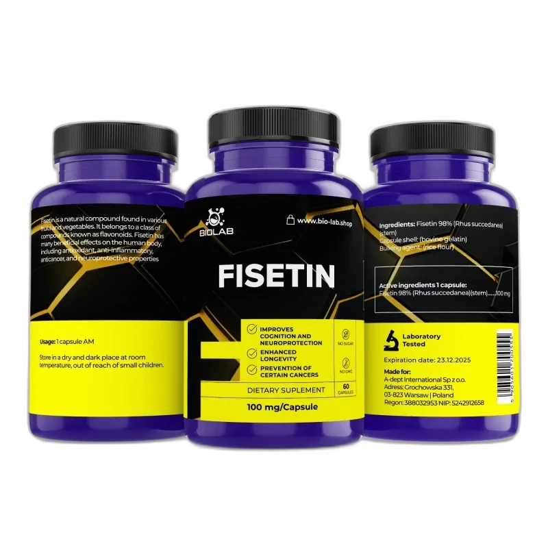 Biolab Fisétine 100 mg, 60 capsules