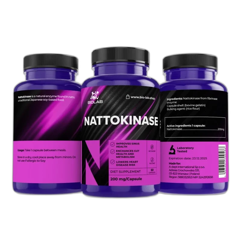 Biolab Nattokinase 200 mg, 60 capsules