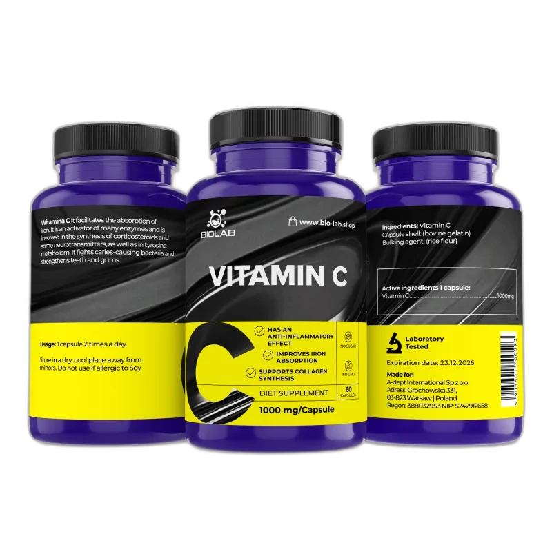 Biolab Vitamine C 1000 mg, 60 capsules