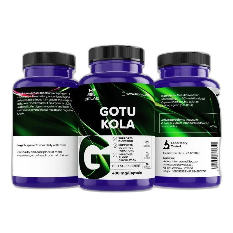 Biolab Gotu kola 400 mg, 60 capsules