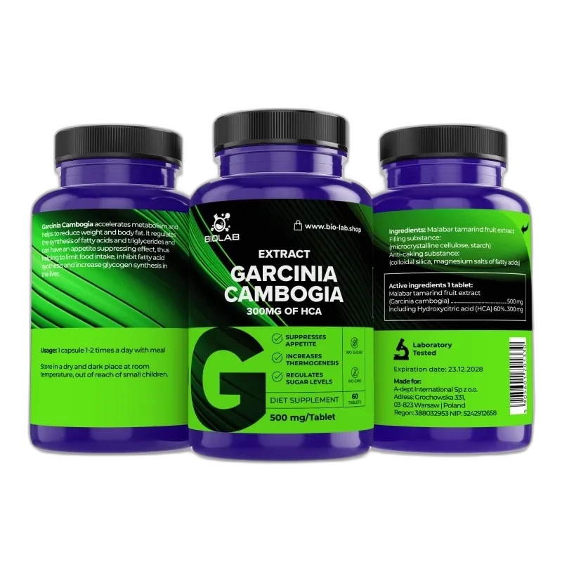 Biolab Garcinia cambogia 500 mg, 60 comprimés