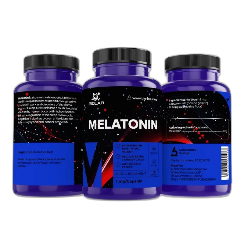 Biolab Mélatonine 1 mg, 60 capsules