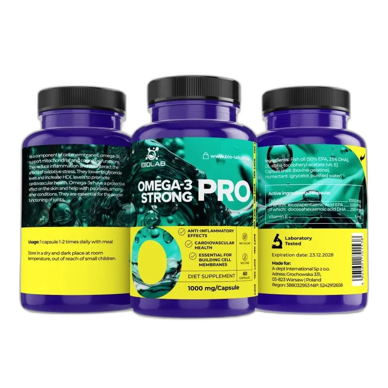 Biolab Omega 3 Strong Pro 1000 mg, 60 capsules