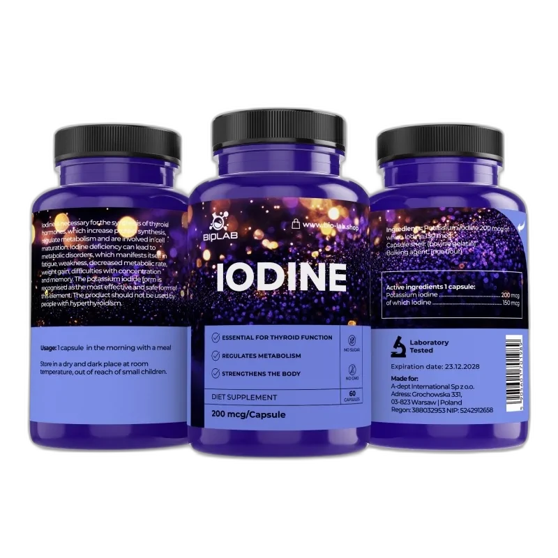 Biolab Iode 200 mcg, 60 capsules