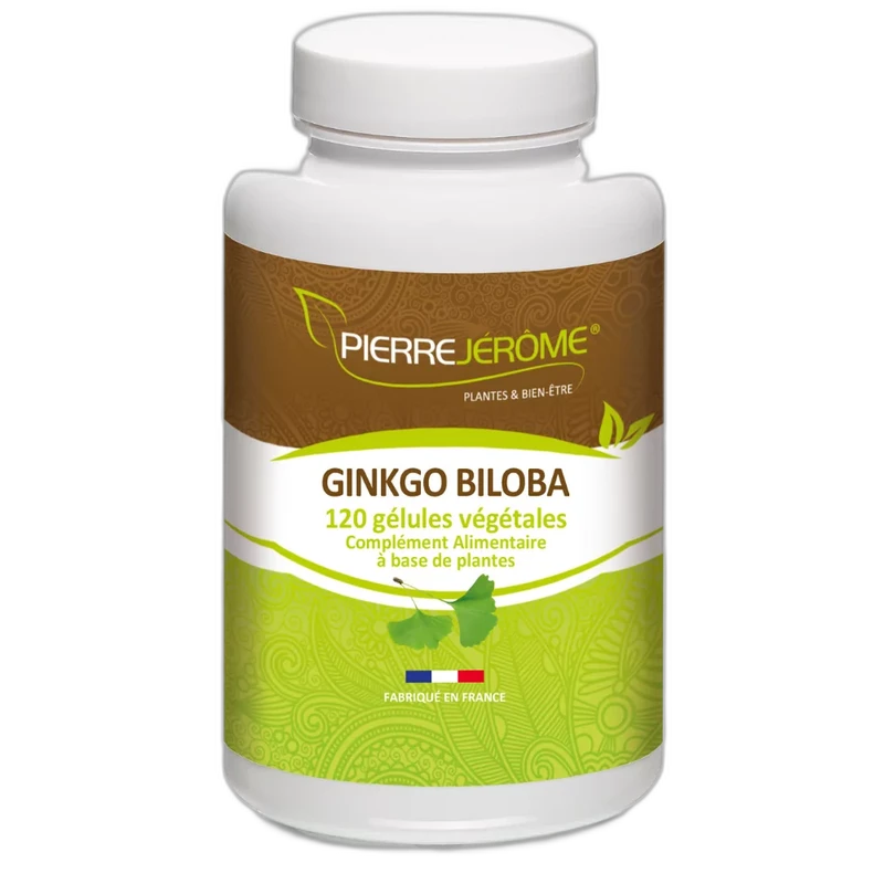 Pierre Jérôme Ginkgo Biloba 120 gélules végétales de 330 mg