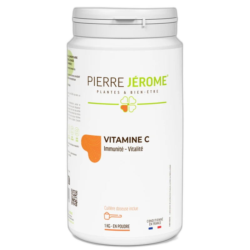 Pierre Jérôme Vitamine C en poudre en pot PEHD inviolable
