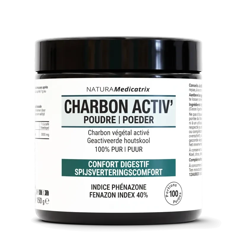 NaturaMedicatrix Charbon activ' (Poudre de charbon végétal activé)