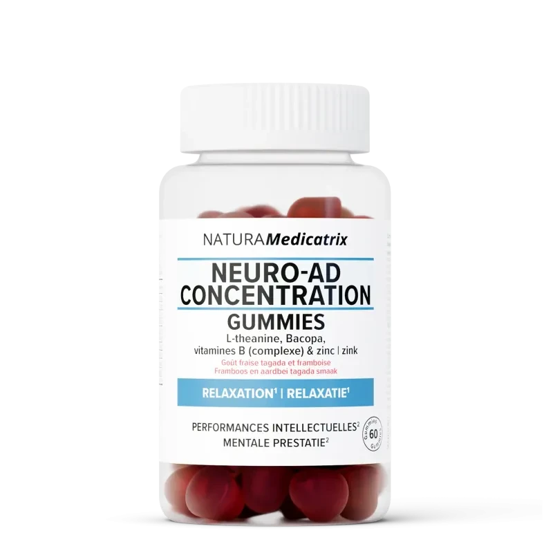 NaturaMedicatrix Neuro-AD Gummies (fraise et framboise)