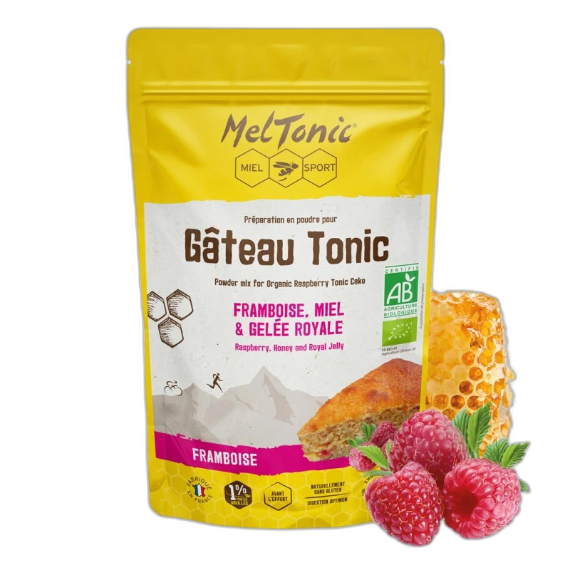 Meltonic Gâteau énergétique bio Framboise miel gelée royale