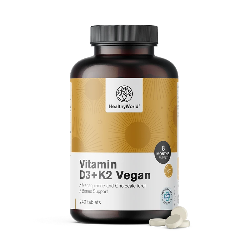 HealthyWorld Vitamines véganes D3+K2