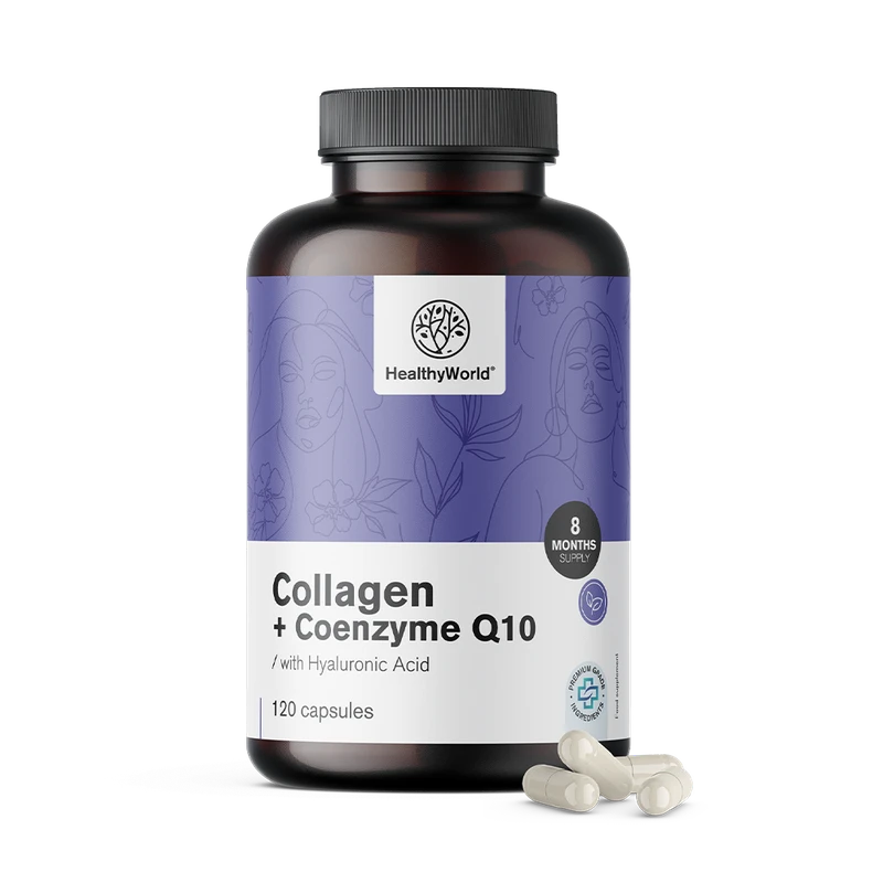 HealthyWorld Collagène + Coenzyme Q10 + acide hyaluronique