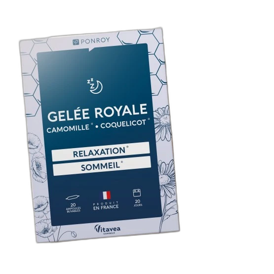 Ponroy Ampoules de Gelée royale - Camomille - Coquelicot
