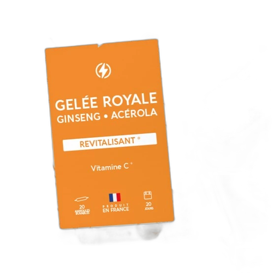Ponroy Ampoules de Gelée Royale - Ginseng - Acérola
