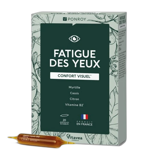 Ponroy Ampoules Fatigue des yeux