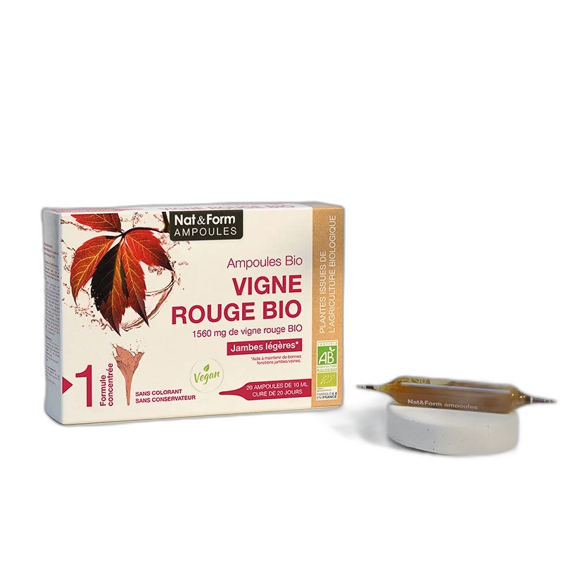 Nat&Form Vigne rouge Bio en ampoules
