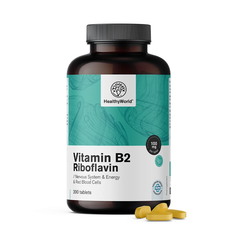 HealthyWorld Vitamine B2 - riboflavine 100 mg