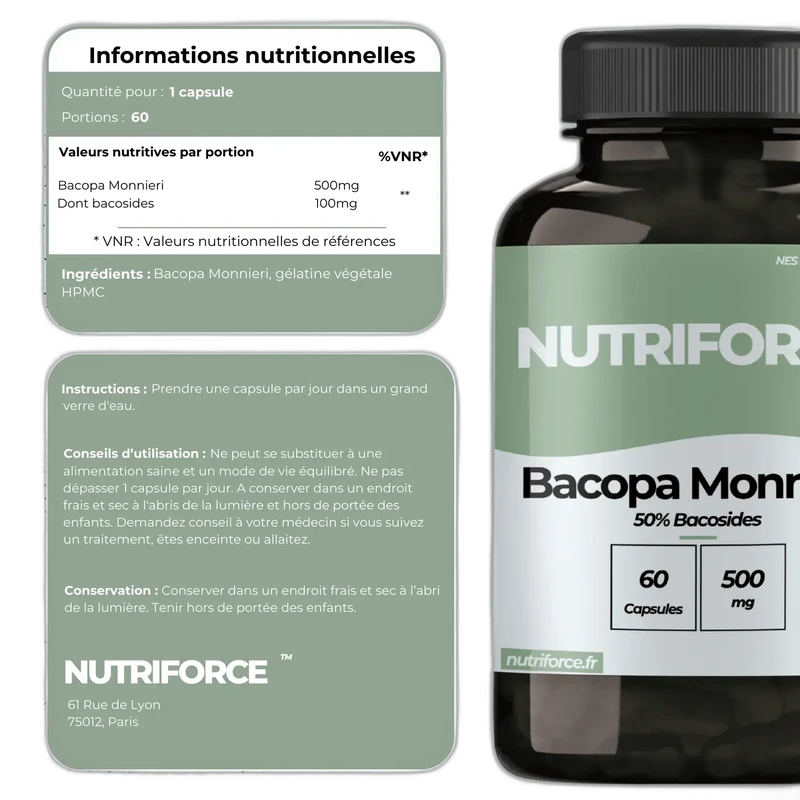 Nutriforce Bacopa Monnieri