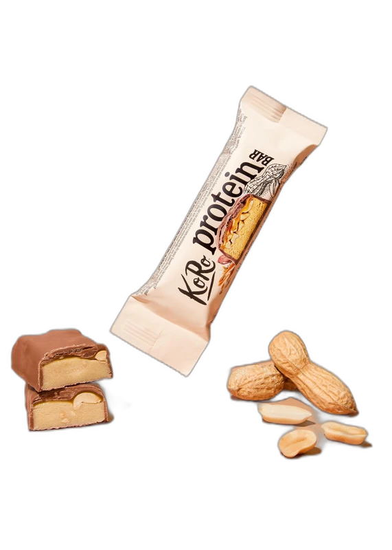KoRo Barre protéinée moelleuse aux cacahuètes façon caramel | 45 g