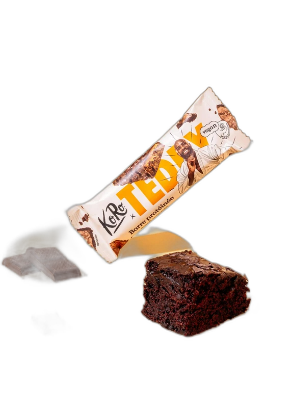 KoRo Barre protéinée vegan chocolat Brownie 55 g