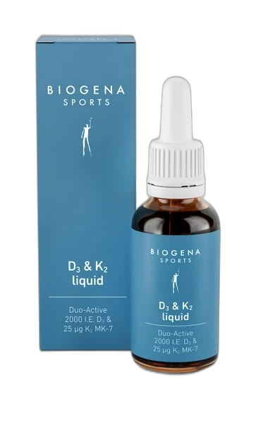 Biogena Sports Vitamine D3 K2 liquide 2000 UI