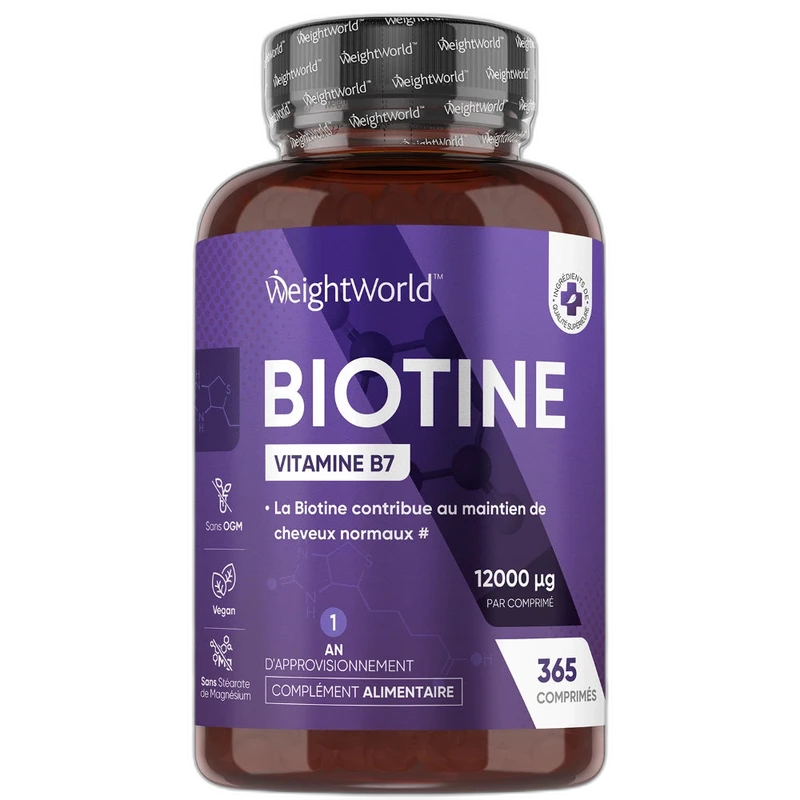 WeightWorld Biotine Comprimés (Vitamine B7)