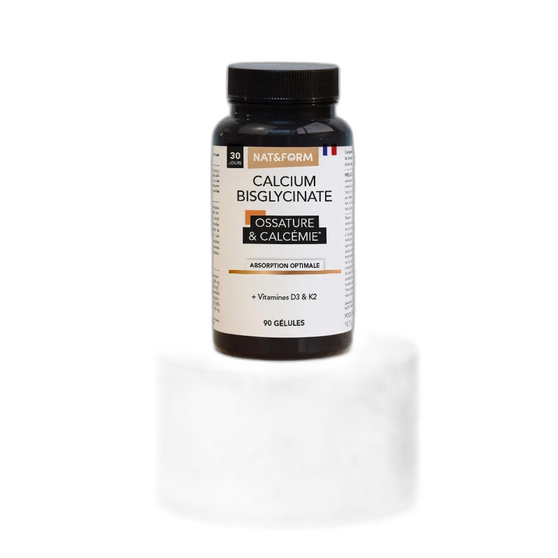 Nat&Form Bisglycinate de Calcium D3 K2