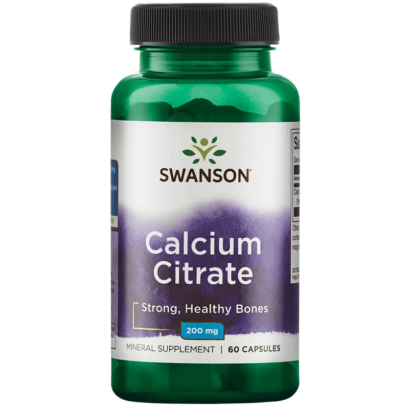 Swanson Gélules Calcium Citrate 200 mg