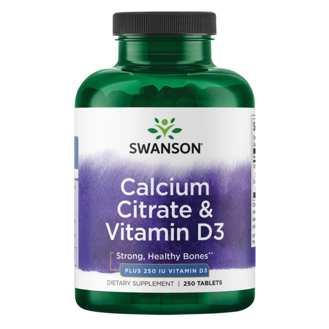 Swanson Comprimés Calcium Citrate with Vitamin D