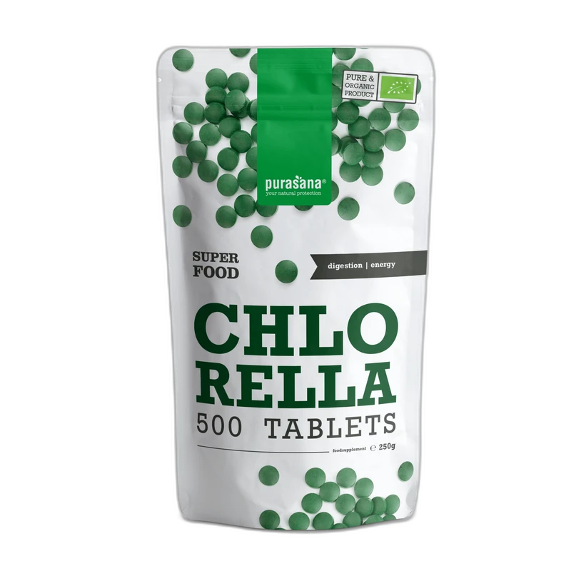 Purasana Chlorella 500 comprimés