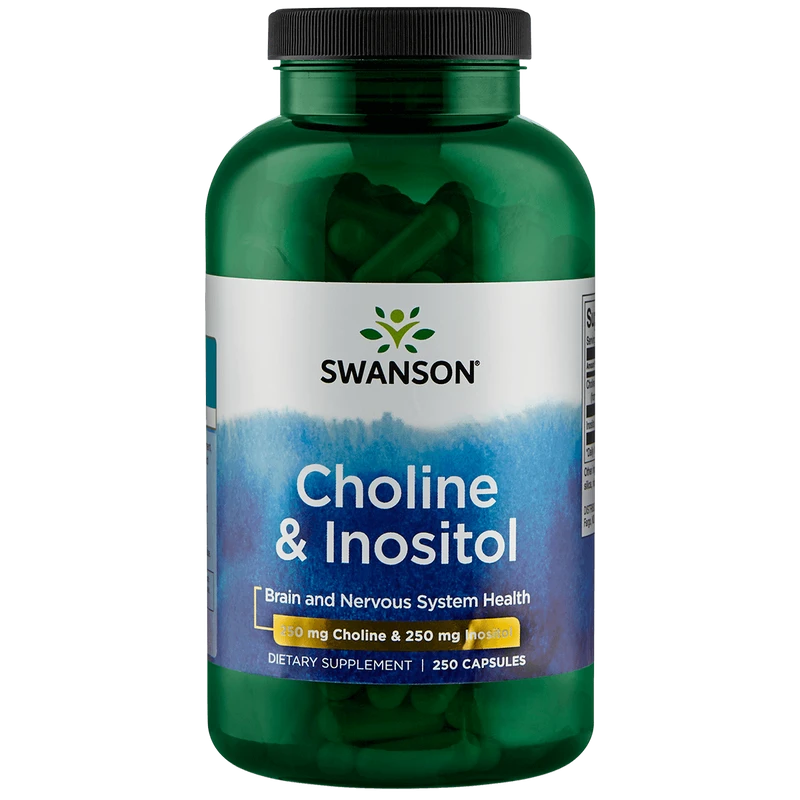 Swanson Choline et Inositol 250/250 mg