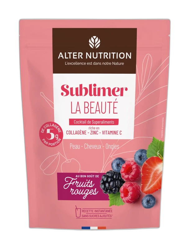 Alter Nutrition Cocktail Beauté Bio de super aliments au collagène marin
