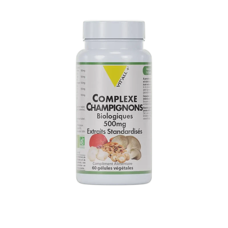 VIT'ALL+ COMPLEXE CHAMPIGNONS BIO* 500mg
