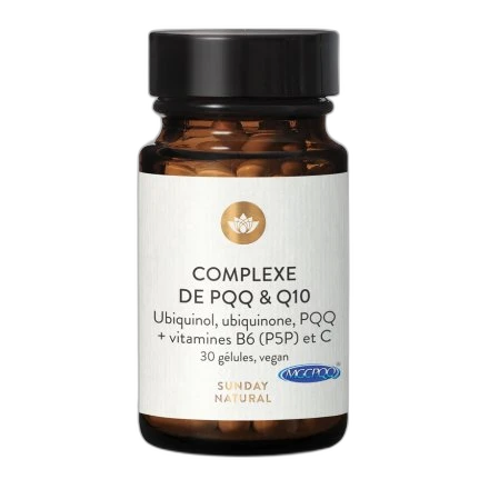Sunday Natural PQQ & Q10 + vitamines B6 et C