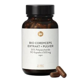 Sunday Natural Extrait + Poudre de Cordyceps en gélules