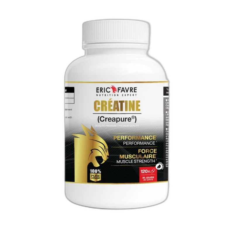 Eric Favre Créatine monohydrate Creapure - 120 gélules végétales contenance A l'unité
