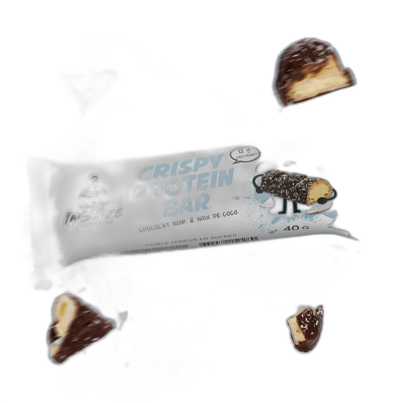 InShape Nutrition Crispy Protein Bar Chocolat noir coco